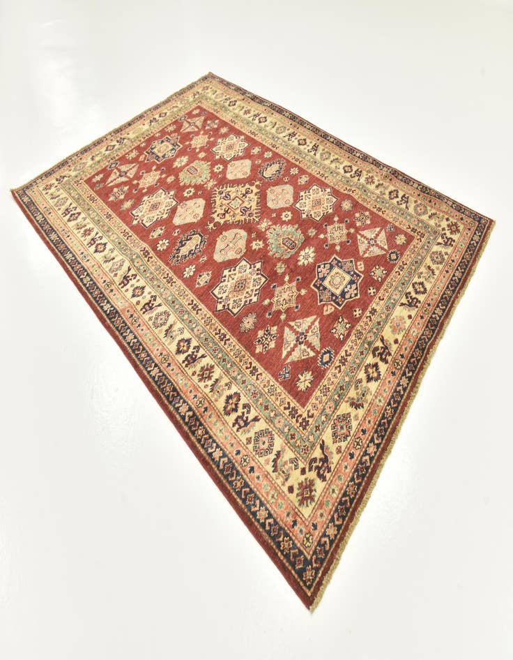 Detail image of  5' 6 x 7' 7  Hand Knotted Kazak Oriental Rug