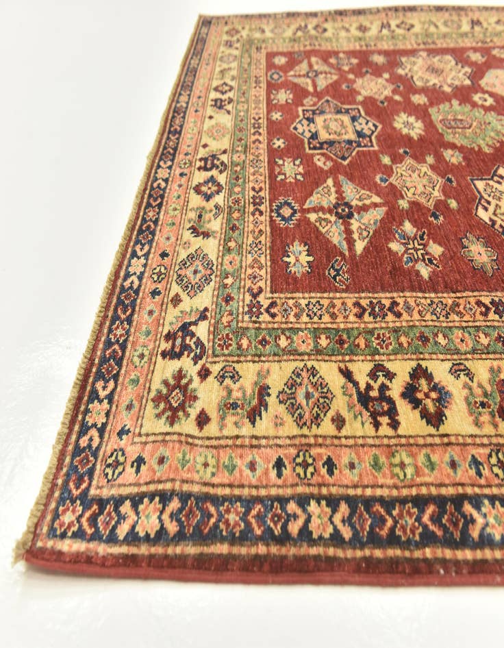 Detail image of  5' 6 x 7' 7  Hand Knotted Kazak Oriental Rug