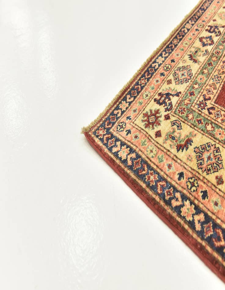 Detail image of  5' 6 x 7' 7  Hand Knotted Kazak Oriental Rug