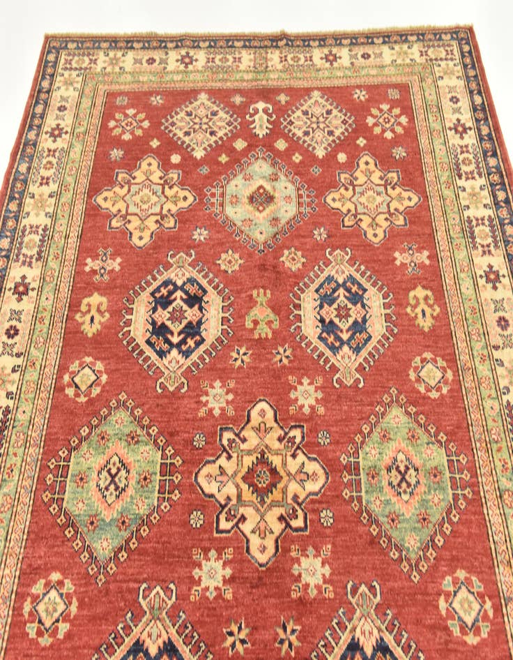 Detail image of  5' 6 x 7' 7  Hand Knotted Kazak Oriental Rug