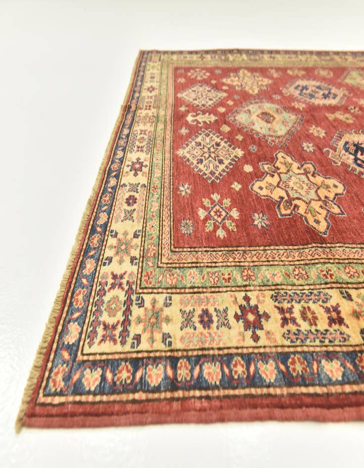 Detail image of  5' 6 x 7' 7  Hand Knotted Kazak Oriental Rug