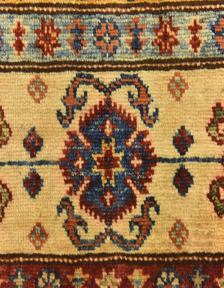 Detail image of  5' 9 x 8'  Hand Knotted Kazak Oriental Rug