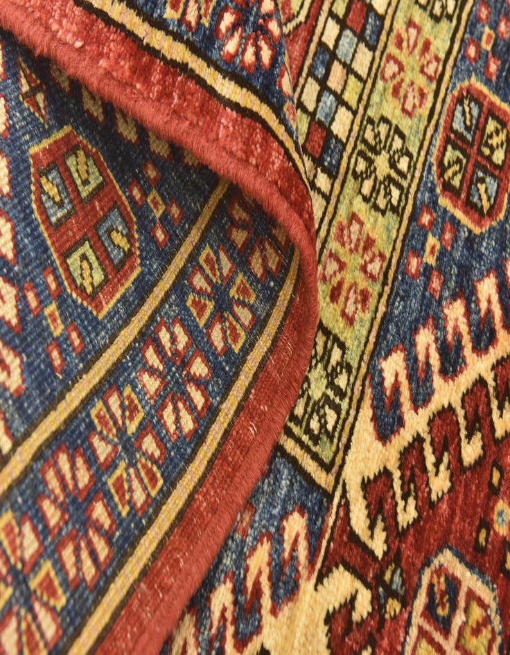 Detail image of  5' x 5' 10  Hand Knotted Kazak Oriental Rug