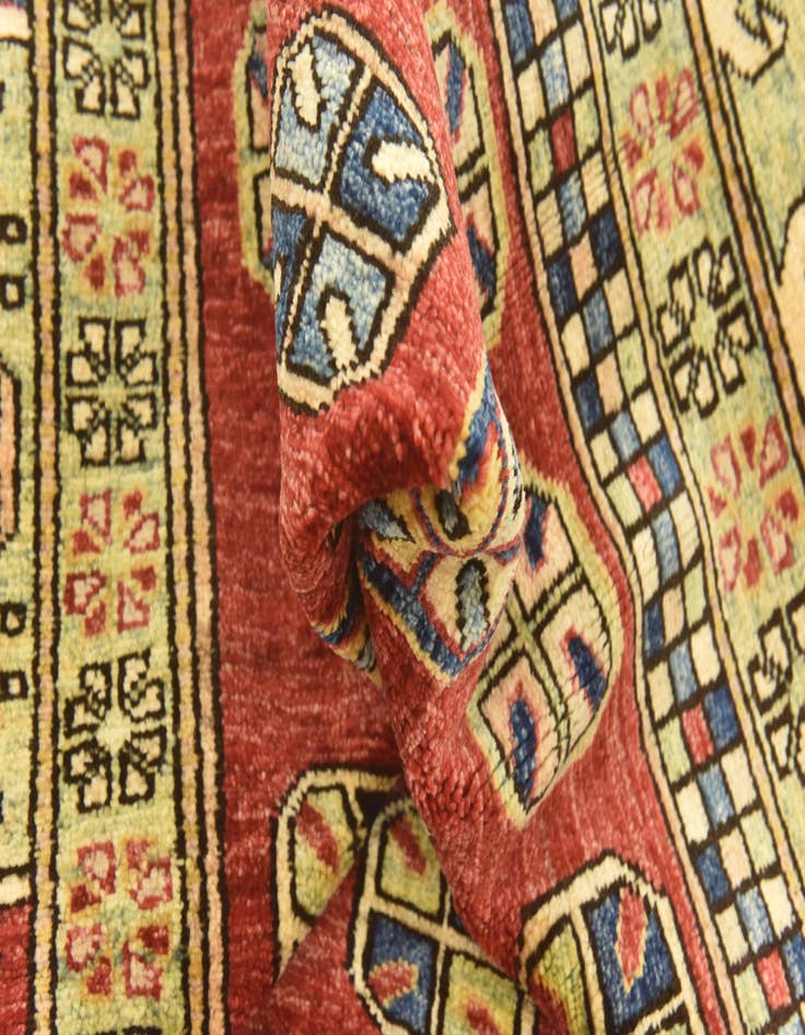 Detail image of  5' x 5' 10  Hand Knotted Kazak Oriental Rug