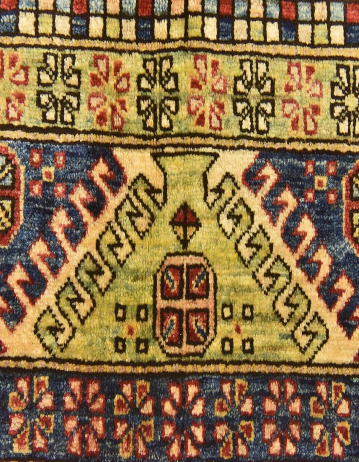 Detail image of  5' x 5' 10  Hand Knotted Kazak Oriental Rug