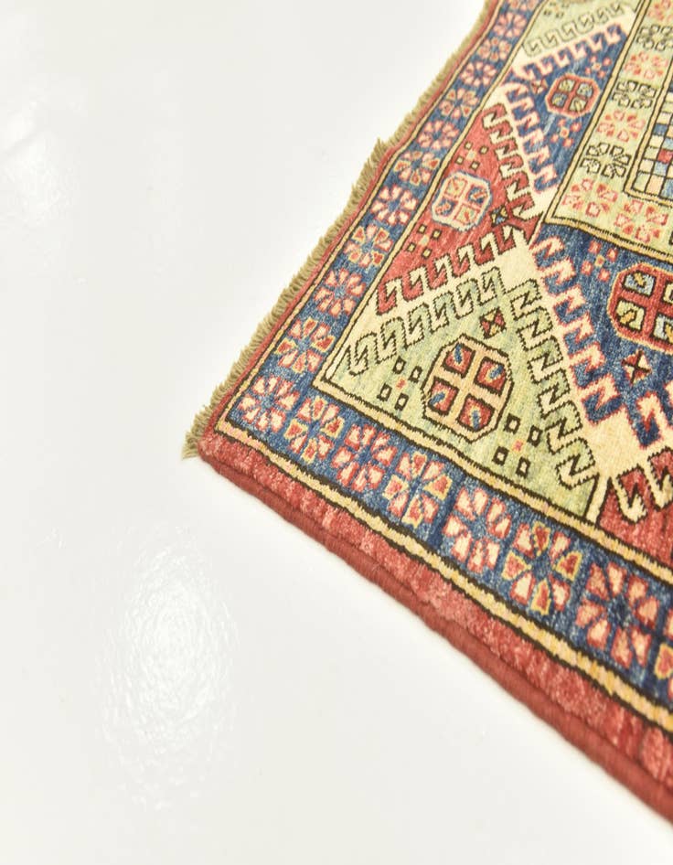 Detail image of  5' x 5' 10  Hand Knotted Kazak Oriental Rug