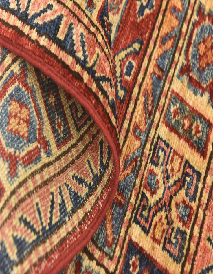 Detail image of  3' 5 x 5'  Hand Knotted Kazak Oriental Rug