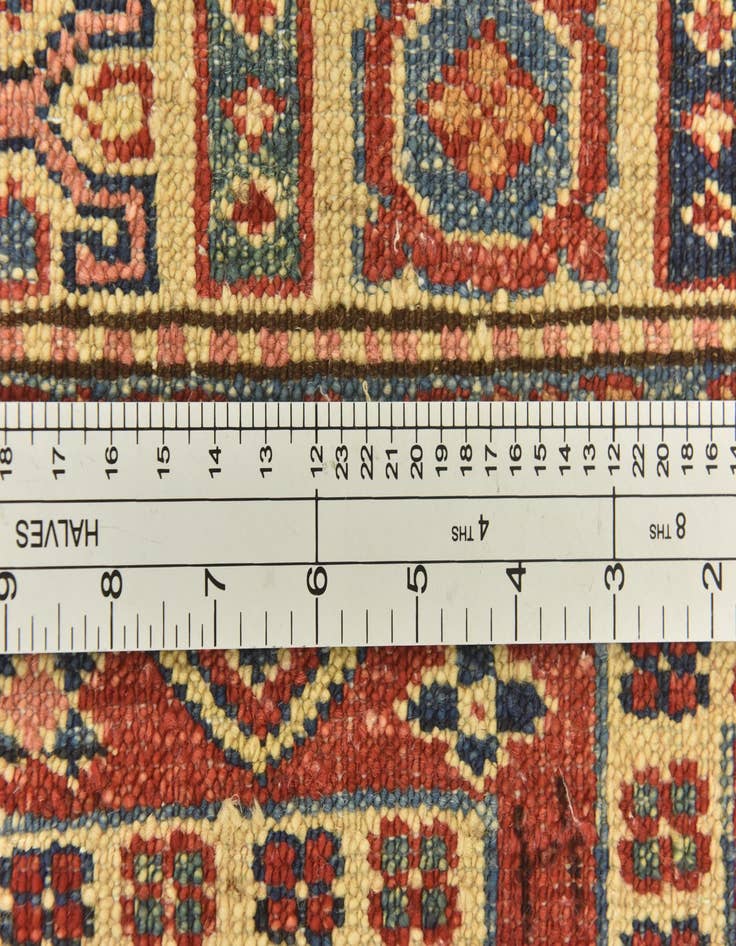 Detail image of  3' 5 x 5'  Hand Knotted Kazak Oriental Rug