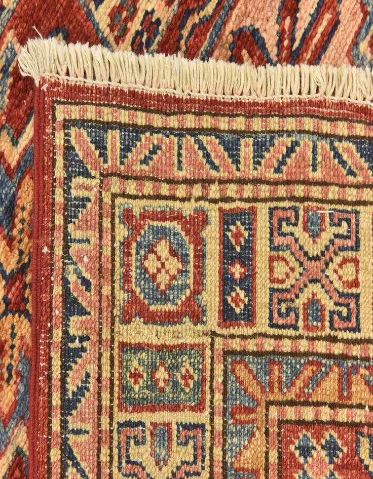 Detail image of  3' 5 x 5'  Hand Knotted Kazak Oriental Rug