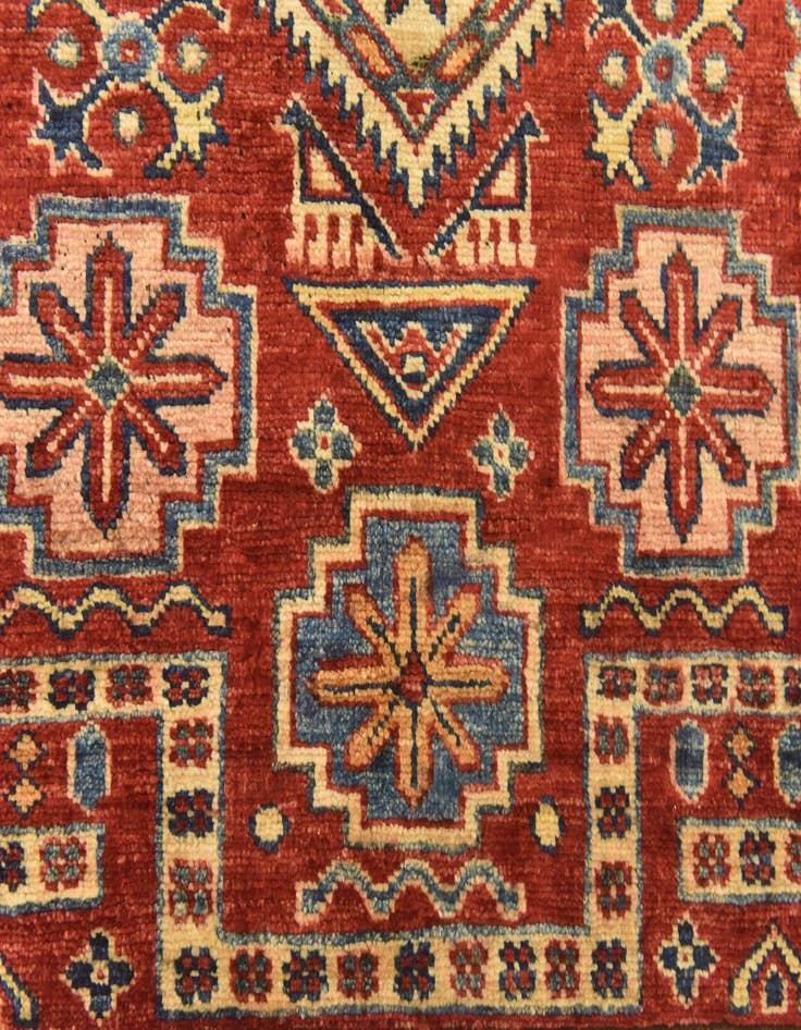 Detail image of  3' 5 x 5'  Hand Knotted Kazak Oriental Rug