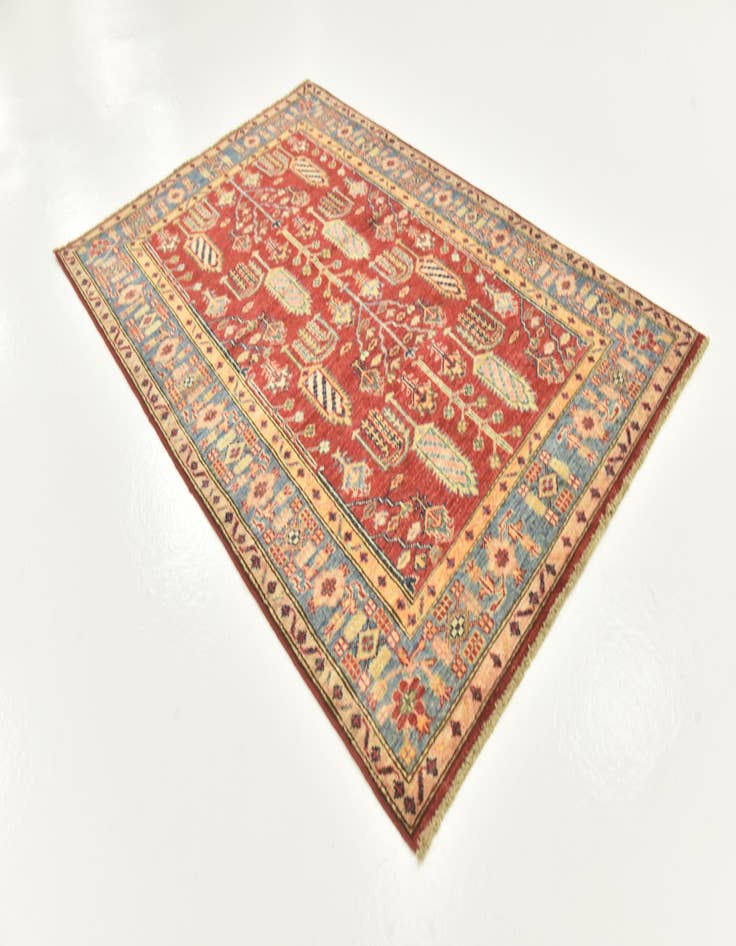Detail image of  3' 5 x 5' 2  Hand Knotted Kazak Oriental Rug