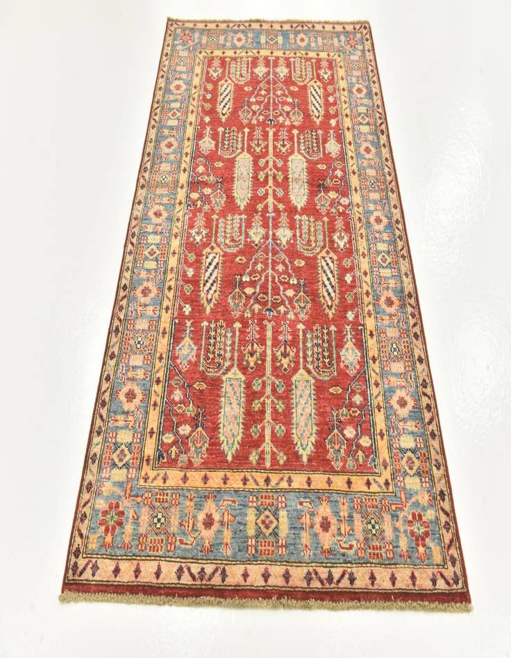 Detail image of  3' 5 x 5' 2  Hand Knotted Kazak Oriental Rug