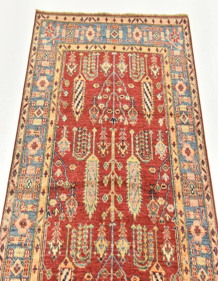 Detail image of  3' 5 x 5' 2  Hand Knotted Kazak Oriental Rug