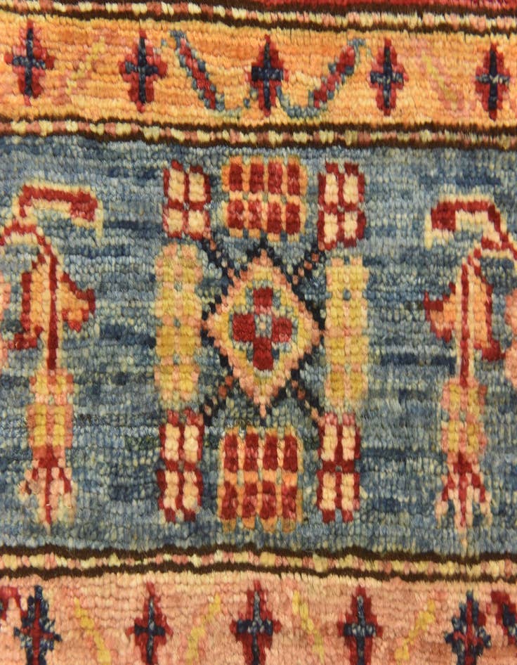 Detail image of  3' 5 x 5' 2  Hand Knotted Kazak Oriental Rug