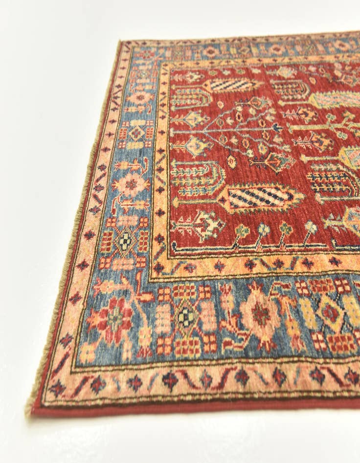 Detail image of  3' 5 x 5' 2  Hand Knotted Kazak Oriental Rug