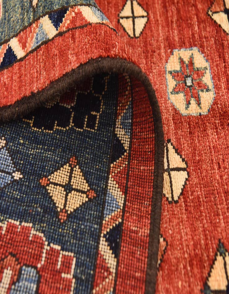 Detail image of  6' 8 x 9' 7  Hand Knotted Kazak Wool Rug