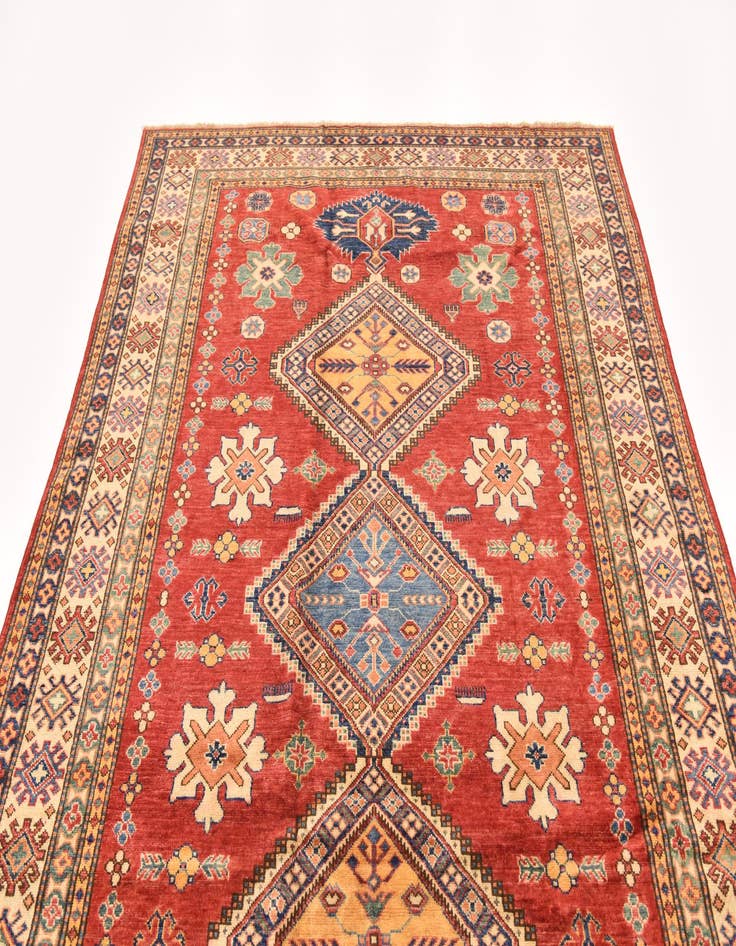 Detail image of  6' 2 x 8' 10  Hand Knotted Kazak Oriental Rug