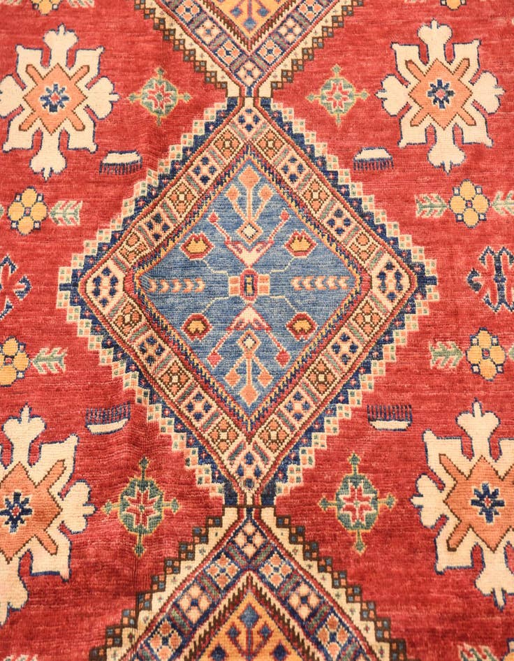 Detail image of  6' 2 x 8' 10  Hand Knotted Kazak Oriental Rug