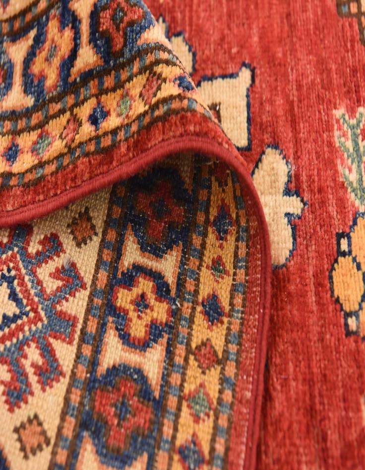 Detail image of  6' 2 x 8' 10  Hand Knotted Kazak Oriental Rug
