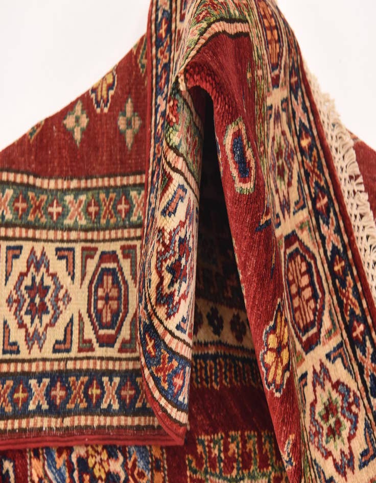 Detail image of  3' 4 x 5'  Hand Knotted Kazak Oriental Rug