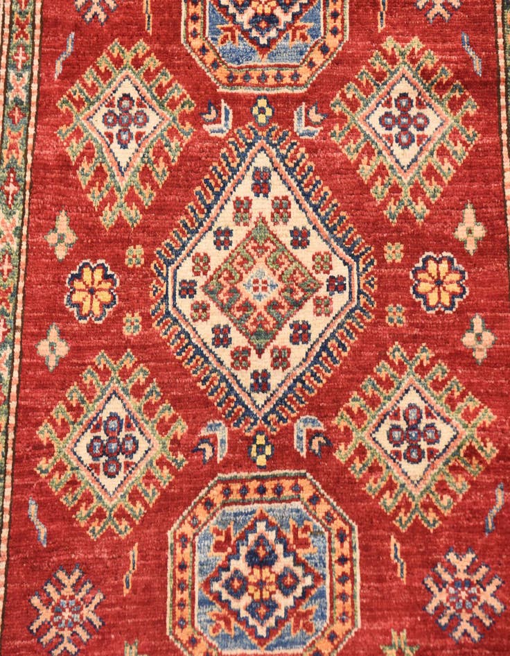 Detail image of  3' 4 x 5'  Hand Knotted Kazak Oriental Rug