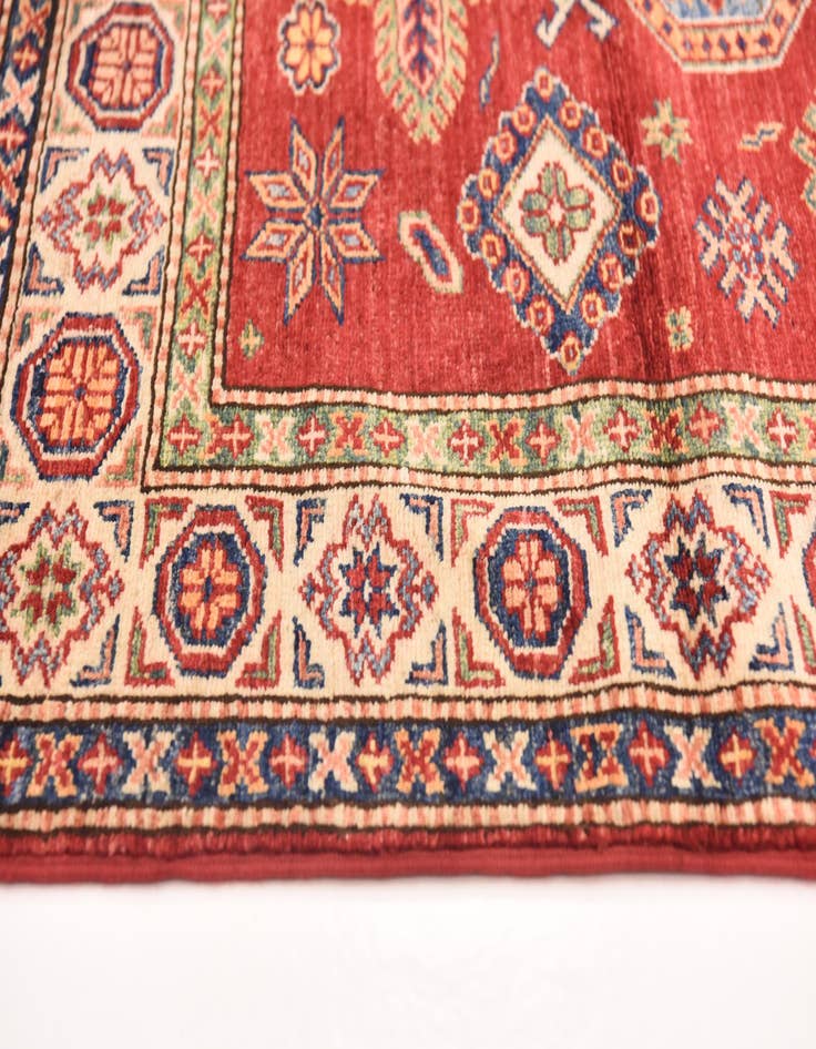 Detail image of  3' 4 x 5'  Hand Knotted Kazak Oriental Rug
