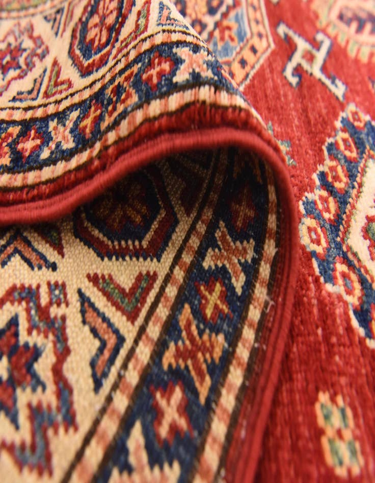 Detail image of  3' 4 x 5'  Hand Knotted Kazak Oriental Rug