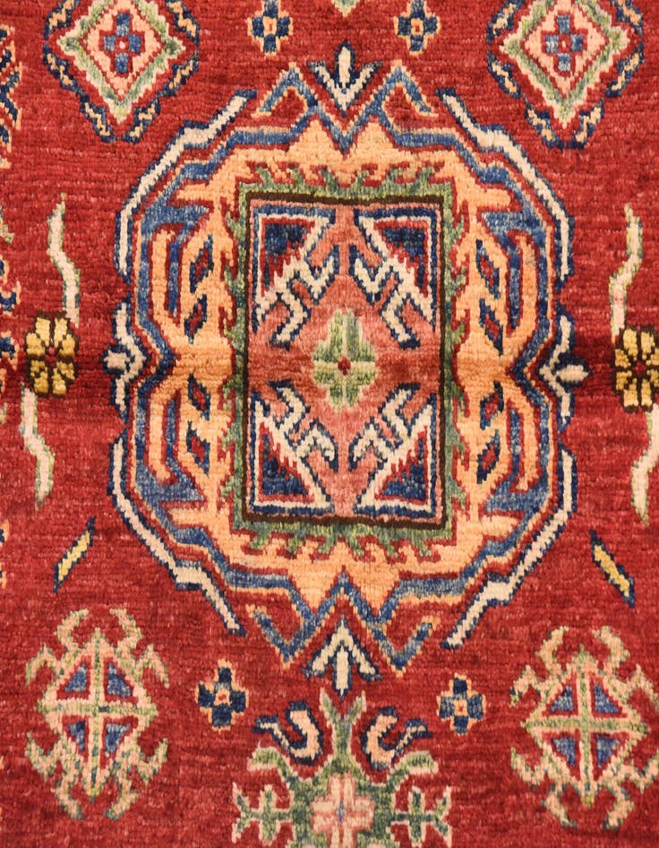 Detail image of  3' 4 x 4' 10  Hand Knotted Kazak Oriental Rug