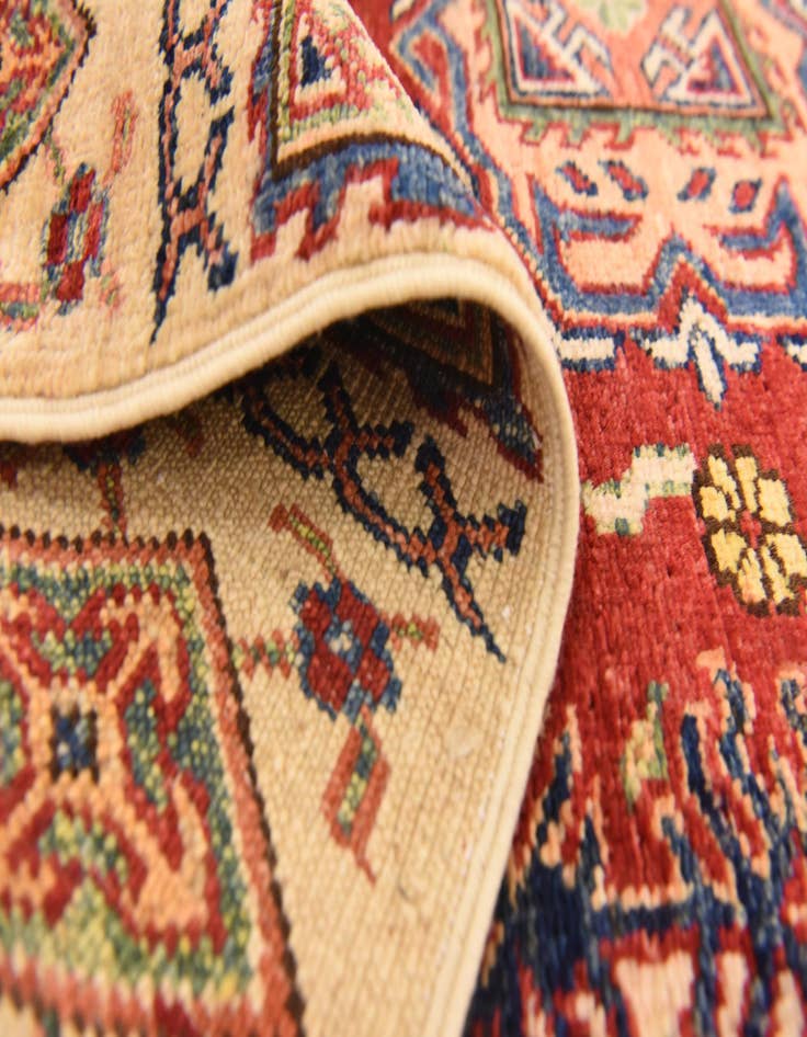 Detail image of  3' 4 x 4' 10  Hand Knotted Kazak Oriental Rug