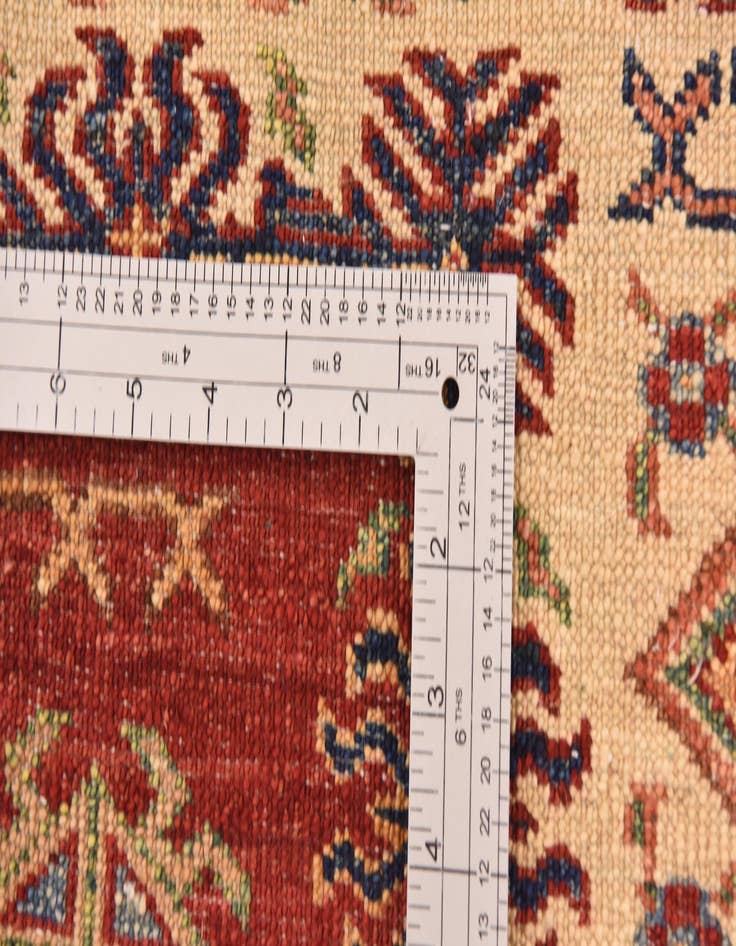 Detail image of  3' 4 x 4' 10  Hand Knotted Kazak Oriental Rug
