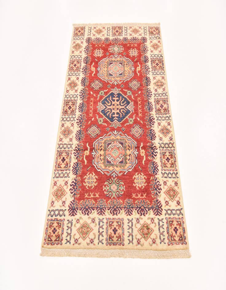 Detail image of  3' 4 x 4' 10  Hand Knotted Kazak Oriental Rug