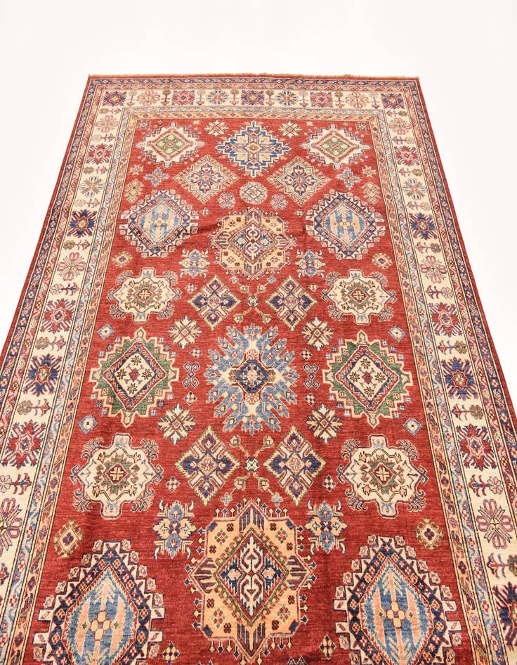 Detail image of  6' 9 x 9' 9  Hand Knotted Kazak Oriental Rug