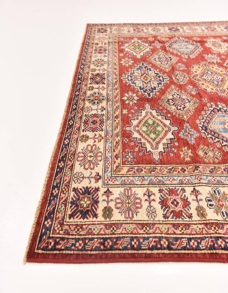 Detail image of  6' 9 x 9' 9  Hand Knotted Kazak Oriental Rug