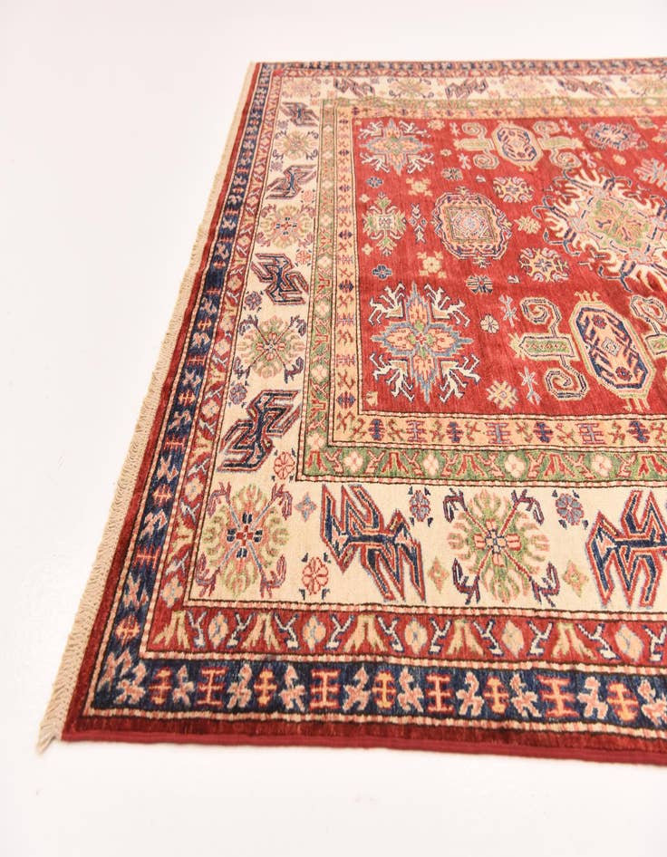 Detail image of  6' 7 x 9' 7  Hand Knotted Kazak Oriental Rug