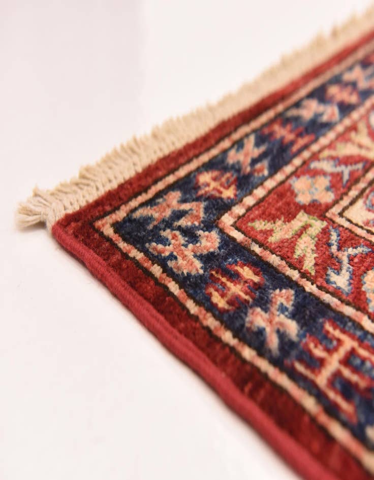 Detail image of  6' 7 x 9' 7  Hand Knotted Kazak Oriental Rug