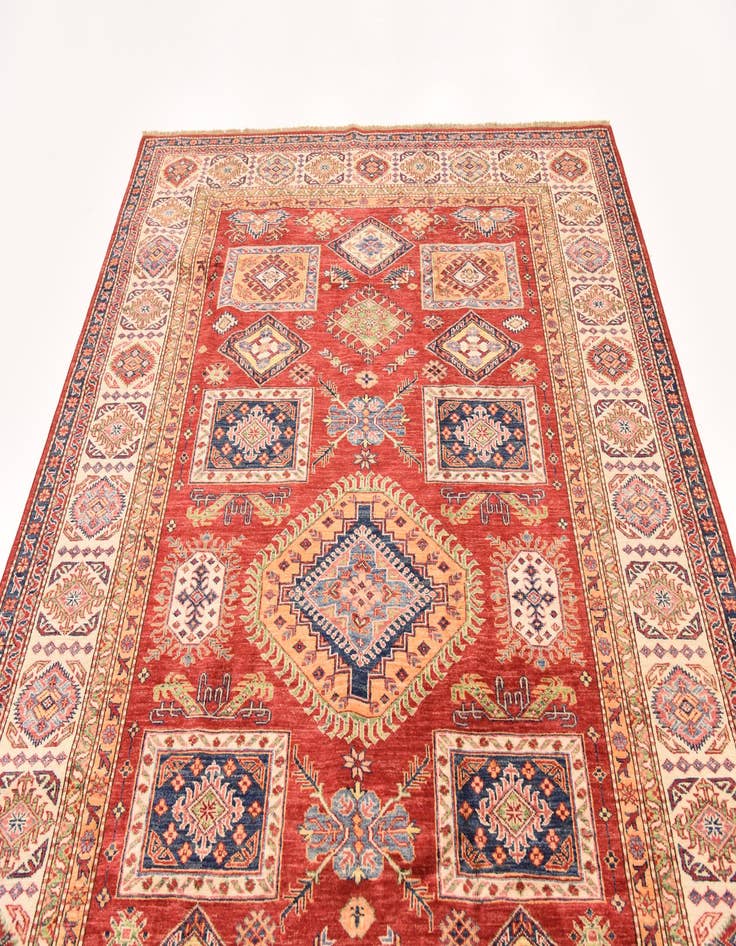 Detail image of  6' 6 x 9' 8  Hand Knotted Kazak Oriental Rug