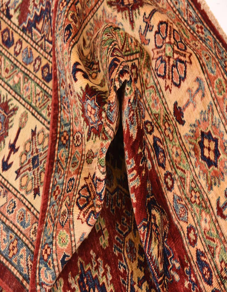 Detail image of  6' 6 x 9' 3  Hand Knotted Kazak Oriental Rug