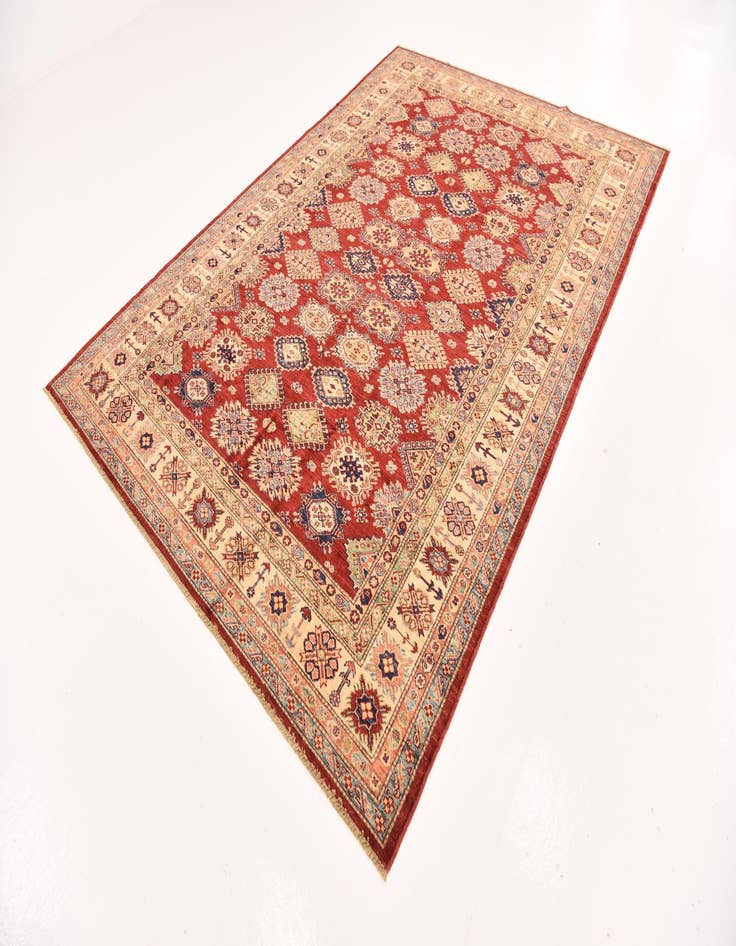 Detail image of  6' 6 x 9' 3  Hand Knotted Kazak Oriental Rug