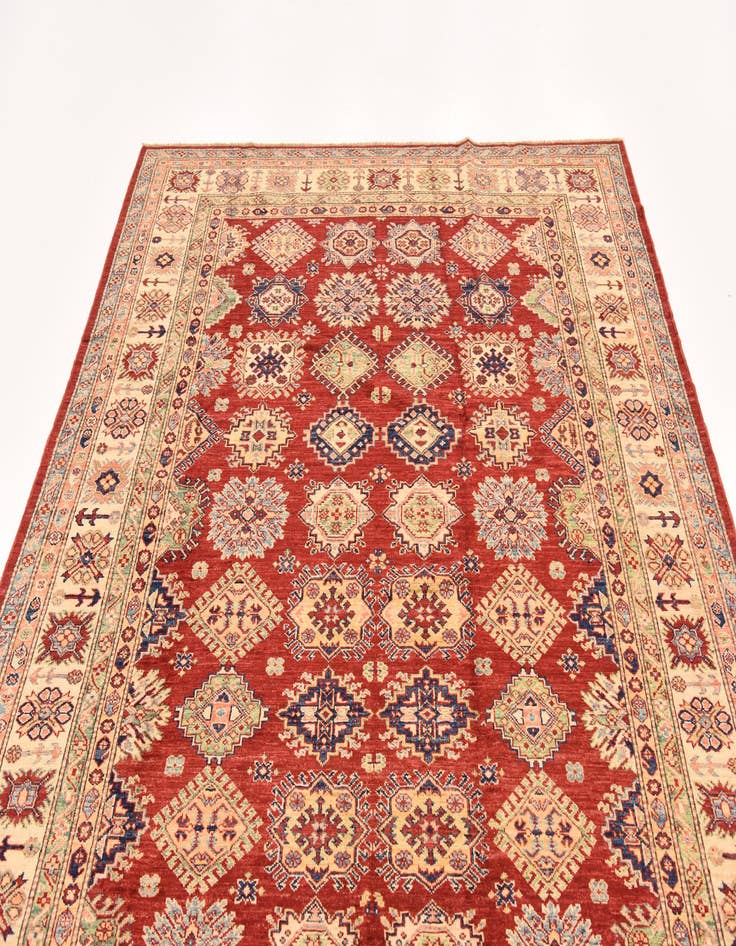 Detail image of  6' 6 x 9' 3  Hand Knotted Kazak Oriental Rug