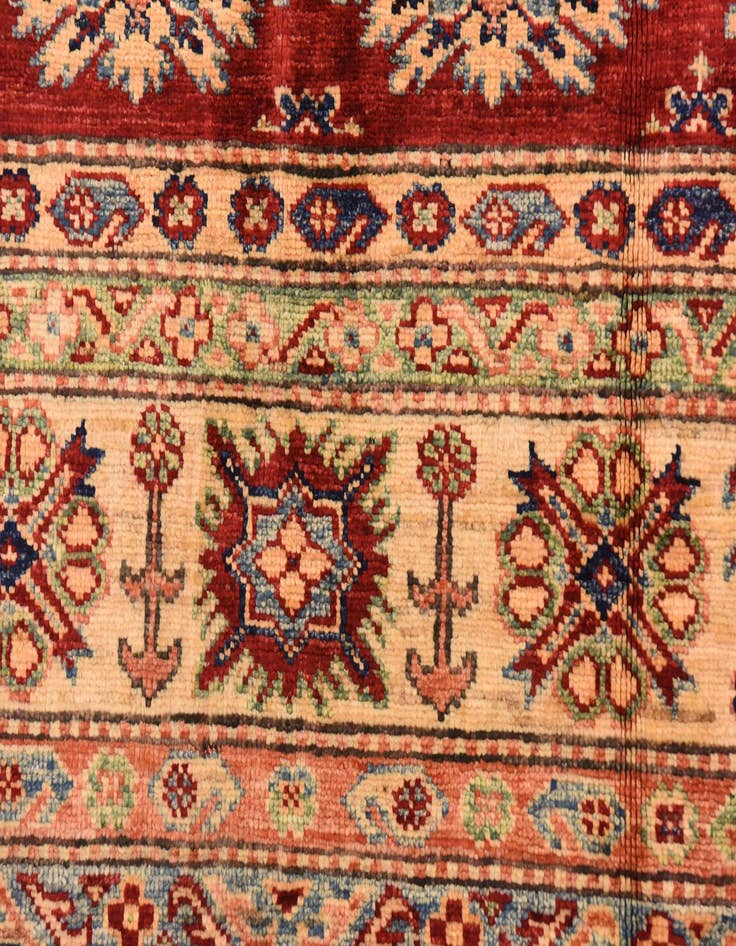 Detail image of  6' 6 x 9' 3  Hand Knotted Kazak Oriental Rug