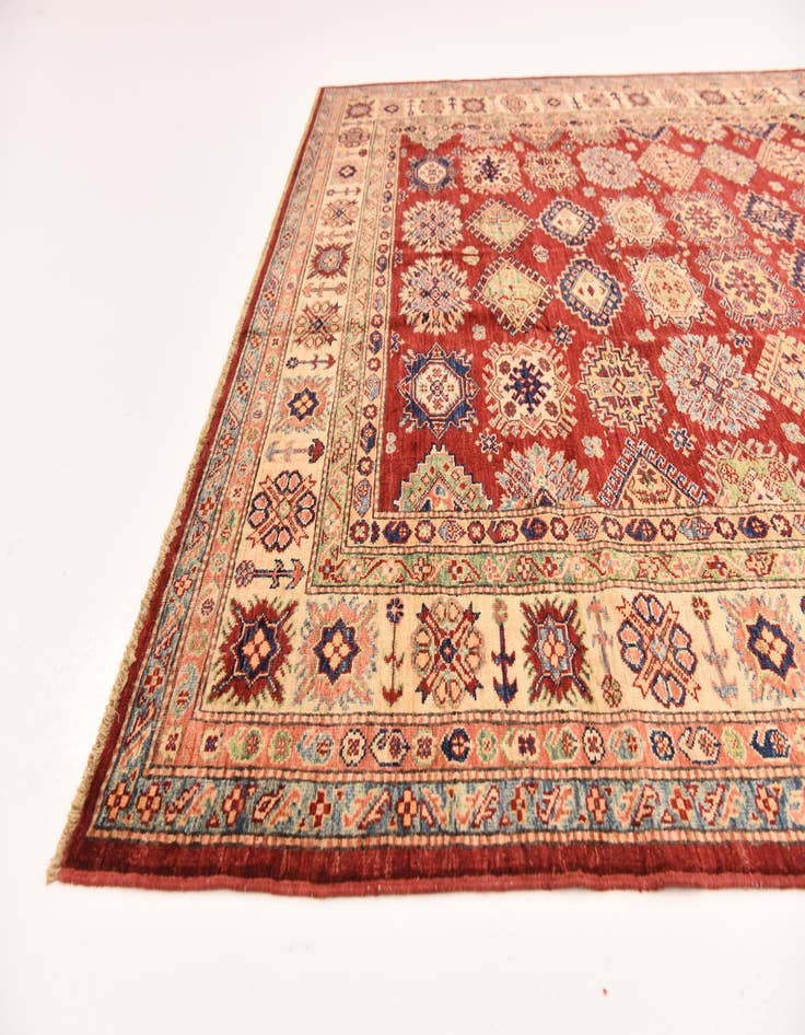 Detail image of  6' 6 x 9' 3  Hand Knotted Kazak Oriental Rug