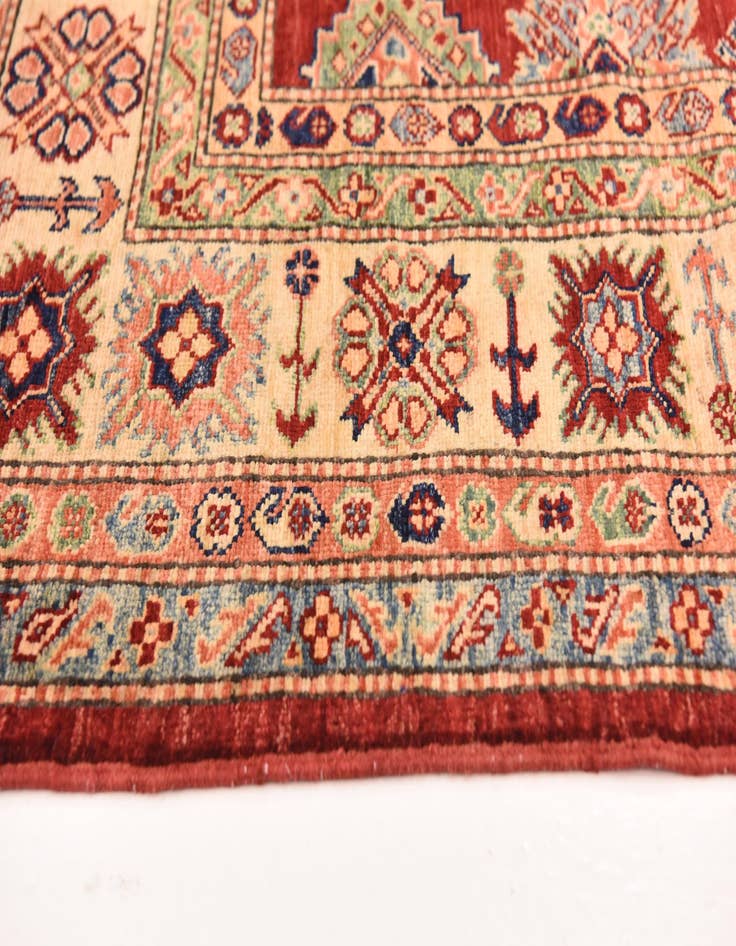 Detail image of  6' 6 x 9' 3  Hand Knotted Kazak Oriental Rug