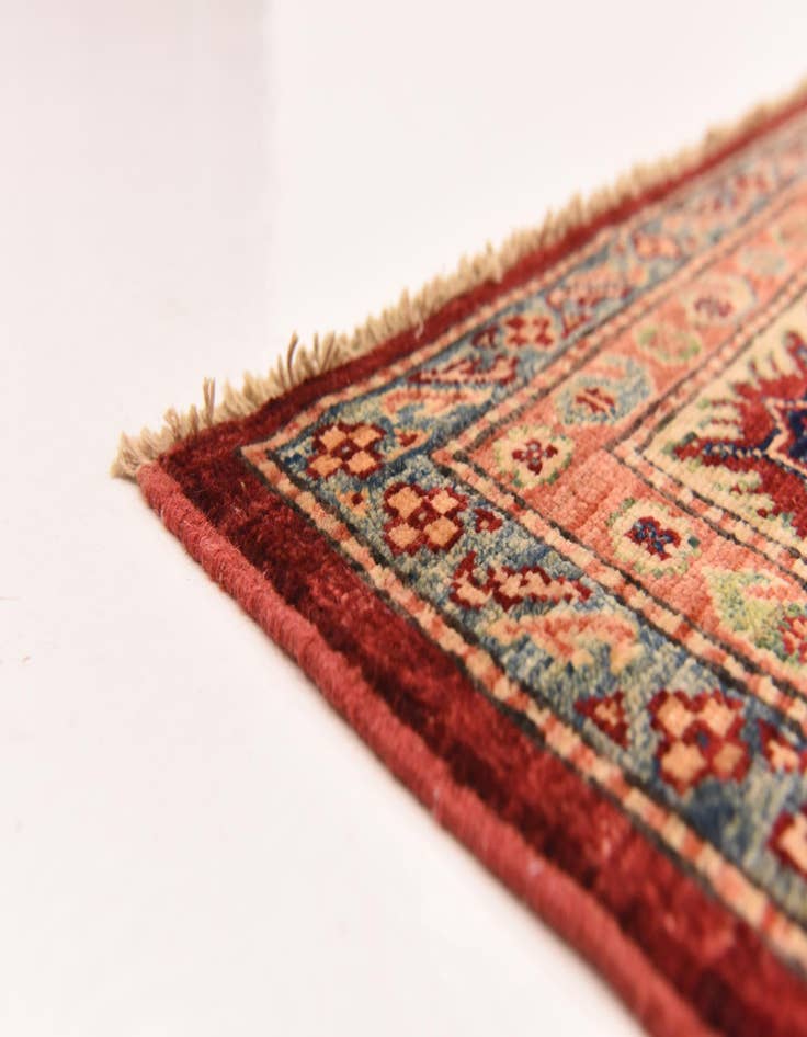 Detail image of  6' 6 x 9' 3  Hand Knotted Kazak Oriental Rug