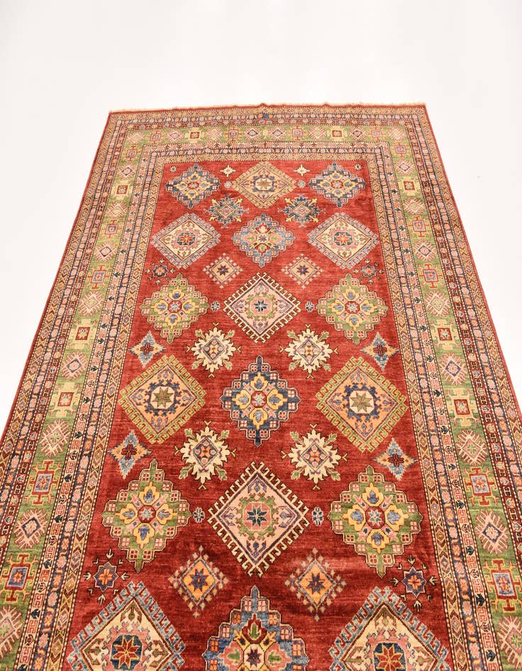 Detail image of  7' 1 x 9' 2  Hand Knotted Kazak Oriental Rug