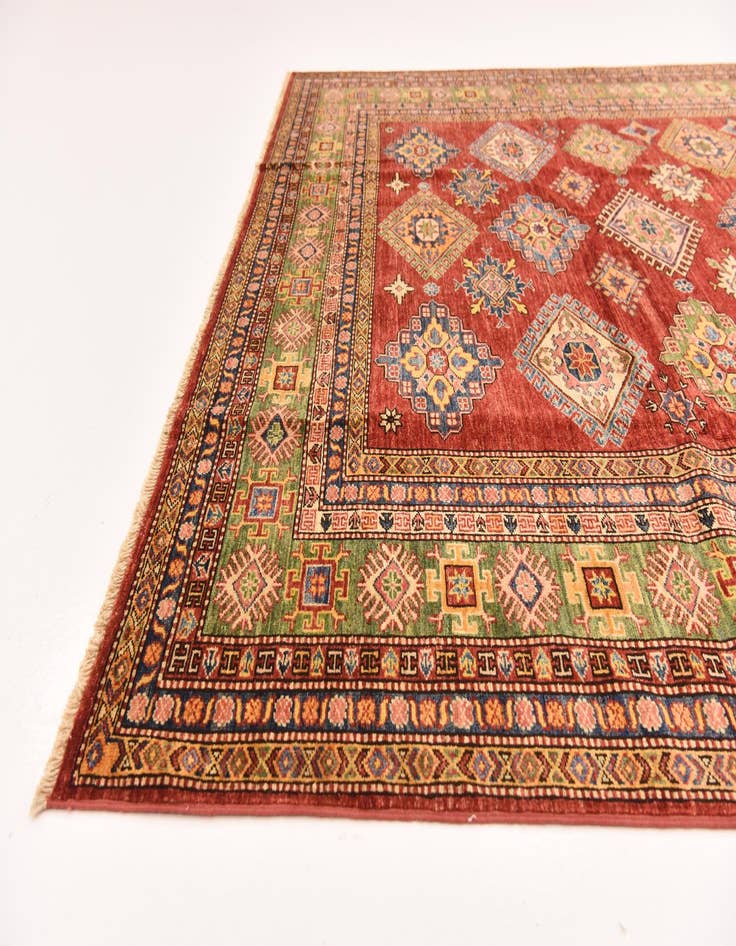 Detail image of  7' 1 x 9' 2  Hand Knotted Kazak Oriental Rug