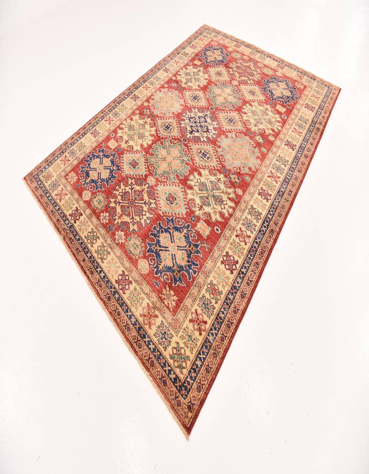 Detail image of  6' 9 x 9' 5  Hand Knotted Kazak Oriental Rug