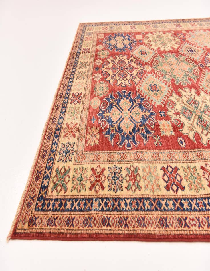 Detail image of  6' 9 x 9' 5  Hand Knotted Kazak Oriental Rug