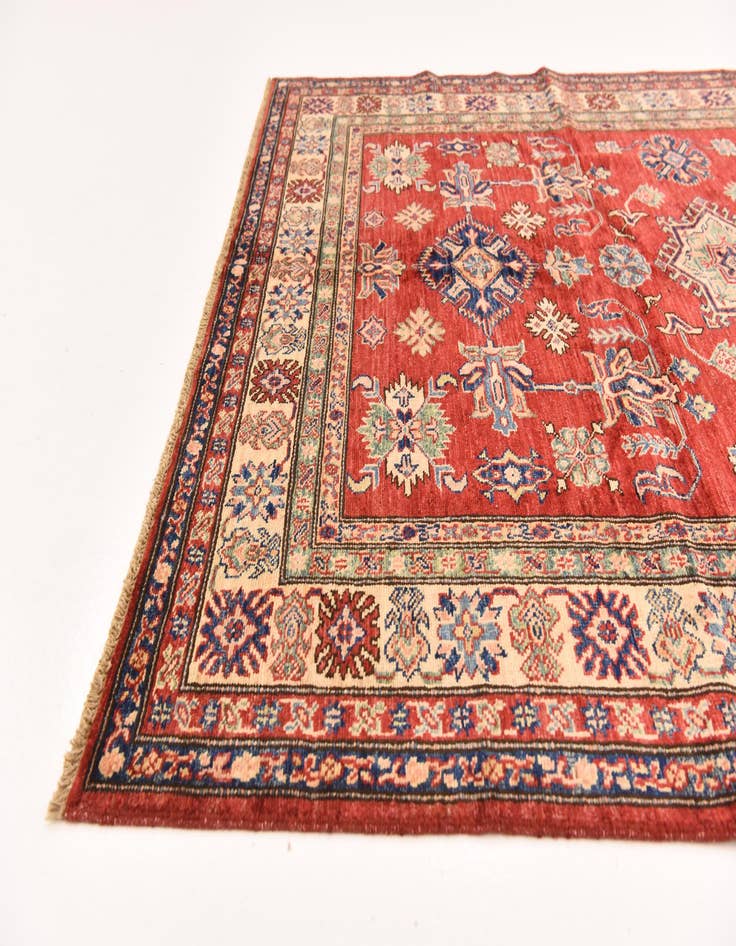 Detail image of  5' 1 x 6' 9  Hand Knotted Kazak Oriental Rug