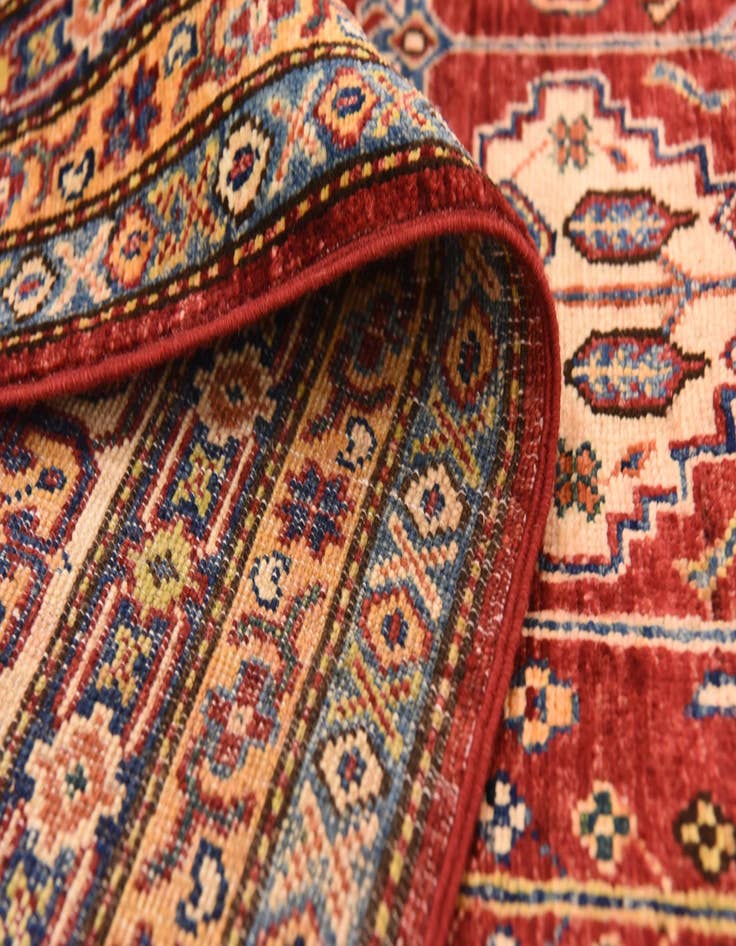 Detail image of  6' 6 x 10' 2  Hand Knotted Kazak Oriental Rug