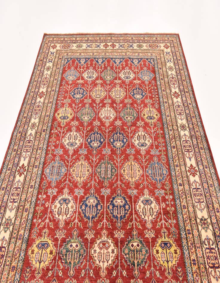 Detail image of  6' 6 x 10' 2  Hand Knotted Kazak Oriental Rug